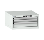 Armoire à tiroirs Lista 27x27E H 28,3 x L 56,4 x P 57,2 cm 3 tiroirs (2 x 5 et 1 x 10 cm) Key Lock