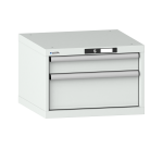 Armoire à tiroirs Lista 27x27E H 38,3 x L 56,4 x P 57,2 cm 2 tiroirs (1 x 10 et 1 x 20 cm) Key Lock