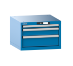Armoire à tiroirs Lista 27x27E H 38,3 x L 56,4 x P 57,2 cm 3 tiroirs (1 x 5, 1 x 10 et 1 x 15 cm) Key Lock