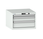 Armoire à tiroirs Lista 27x27E H 38,3 x L 56,4 x P 57,2 cm 3 tiroirs (1 x 5, 1 x 10 et 1 x 15 cm) Key Lock