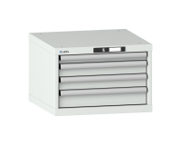 LISTA - Armoire à tiroirs (HxLxP) 38,3 x 56,4 x 57,2 cm KEY Lock R7035