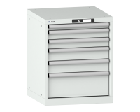 LISTA - Armoire à tiroirs (HxLxP) 70 x 56,4 x 57,2cm KEY Lock R7035