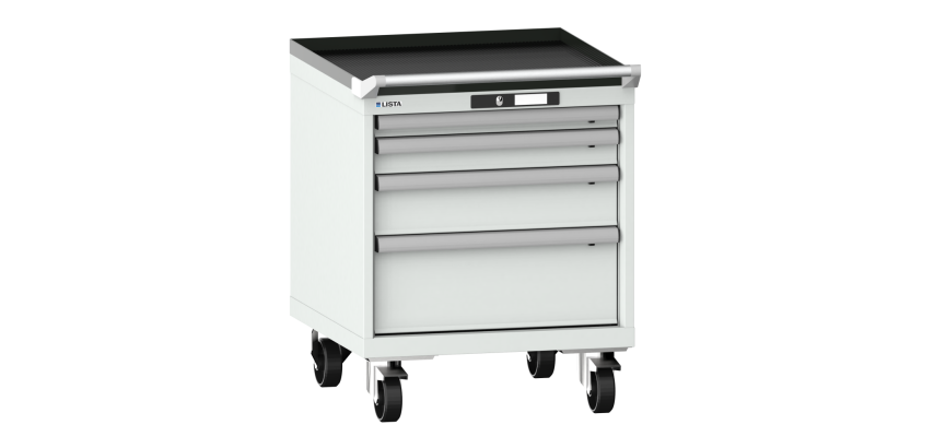 Armoire à tiroirs Lista 27 x 27E  H 72,3 x L 56,4 x P 57,2 cm 4 tiroirs Key Lock
