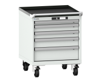 LISTA - Armoire tiroirs mobile (HxLxP) 72,3 x 56,4 x 57,2 cm KEY Lock R7035