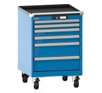Armoire à tiroirs Lista 27 x 27E  H 84 x L 56,4 x P 57,2 cm 6 tiroirs Key Lock