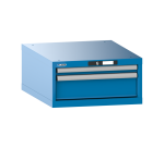 Armoire à tiroirs Lista 27x36E H 28,3 x L 56,4 x P 72,5 cm 2 tiroirs (1 x 5 et 1 x 15 cm) Key Lock