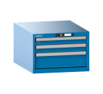 Armoire à tiroirs Lista 27x36E H 38,3 x L 56,4 x P 72,5 cm 3 tiroirs (2 x 7,5 et 1 x 15 cm) Key Lock