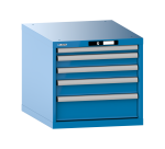 Armoire à tiroirs Lista 27x36E H 53,3 x L 56,4 x P 72,5 5 tiroirs (1 x 5, 2 x 7,5, 1 x 10 et 1 x 15 cm) Key Lock