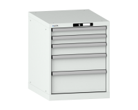 LISTA - Armoire à tiroirs (HxLxP) 70 x 56,4 x 72,5cm KEY Lock R7035