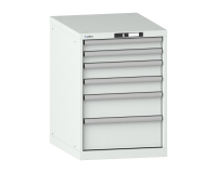 LISTA - Armoire à tiroirs (HxLxP) 80 x 56,4 x 72,5 cm KEY Lock R7035