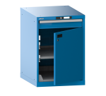 Armoire à tiroir Lista 27x36E avec porte à droite H 80 x L 56,4 x P 72,5 cm 1 étagère amovible, 1 tiroir ( 1 x 10 cm ) et une étagère extensible Key Lock