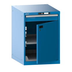 LISTA - Armoire à tiroirs 27x36E (LxPxH) 564x725x800mm KEY Lock Bleu clair RAL 5012