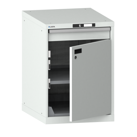 LISTA - Armoire à tiroirs 27x36E (LxPxH) 564x725x800mm KEY Lock Gris clair RAL 7035