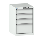 Armoire à tiroirs Lista 27x36E H 85 x L 56,4 x P 72,5 cm avec plusieurs tiroirs Key Lock