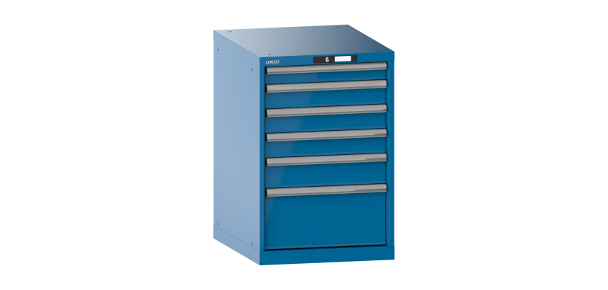 Armoire à tiroirs Lista 27x36E H 85 x L 56,4 x P 72,5 cm avec plusieurs tiroirs Key Lock