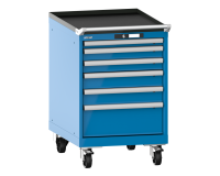 LISTA - Armoire tiroirs mobile (HxLxP) 89x56,4x72,5cm KEY Lock R5012