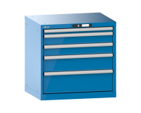 LISTA - Armoire à tiroirs (HxLxP) 70 x 71,7 x 57,2 cm KEY Lock R5012