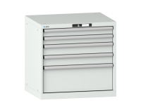 LISTA - Armoire à tiroirs (HxLxP) 70 x 71,7 x 57,2 cm KEY Lock R7035