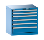 Armoire à tiroirs Lista 36x27E H 70 x L 71,7 x P 57,2 cm 6 tiroirs ( 2 x 7,5, 3 x 10 et 1 x 15 cm) Key Lock