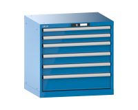 LISTA - Armoire à tiroirs (HxLxP) 70 x 71,7 x 57,2 cm KEY Lock R5012