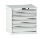 Armoire à tiroirs Lista 36x27E H 70 x L 71,7 x P 57,2 cm 6 tiroirs ( 2 x 7,5, 3 x 10 et 1 x 15 cm) Key Lock