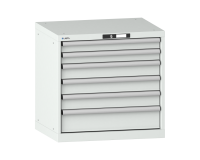 LISTA - Armoire à tiroirs (HxLxP) 70 x 71,7 x 57,2 cm 36x27E KEY Lock R7035