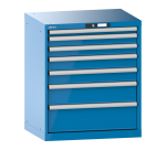 Armoire à tiroirs Lista 36x27E H 85 x L 71,7 x P 57,2 cm 7 tiroirs (1 x 5, 2 x 7,5, 2 x 10, 1 x 15 et 1 x 20 cm) Key Lock