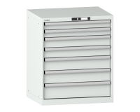 LISTA - Armoire à tiroirs (HxLxP) 85 x 71,7 x 57,2cm KEY Lock R7035