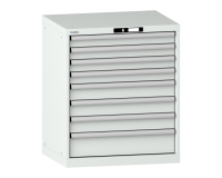 LISTA - Armoire à tiroirs (HxLxP) 85 x 71,7 x 57,2cm KEY Lock R7035