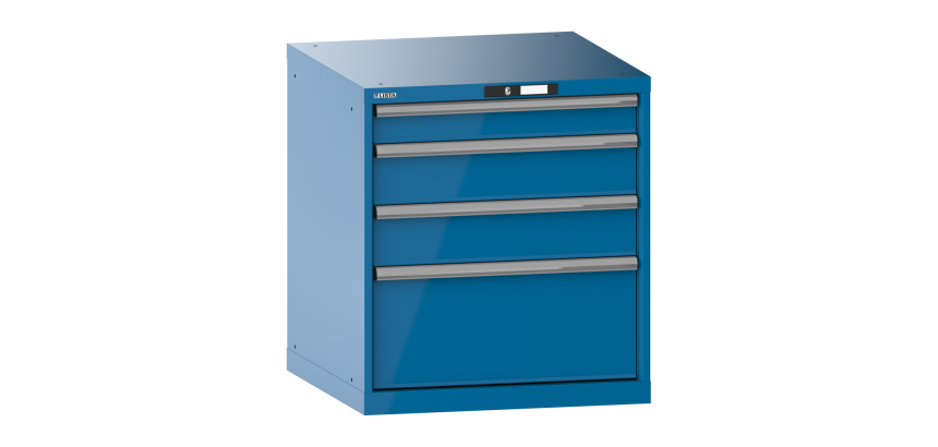 Armoire à tiroirs Lista 36 x 36E  H 80 x L 71,7 x P 72,5 cm 4 tiroirs Key Lock