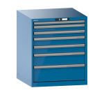 Armoire à tiroirs Lista 36 x 36E  H 85 x L 71,7 x P 72,5 cm 7 tiroirs Key Lock