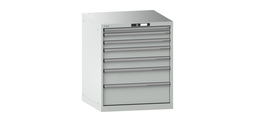 Armoire à tiroirs Lista 36 x 36E  H 85 x L 71,7 x P 72,5 cm 7 tiroirs Key Lock