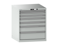 LISTA - Armoire à tiroirs (HxLxP) 85 x 71,7 x 72,5cm KEY Lock R7035