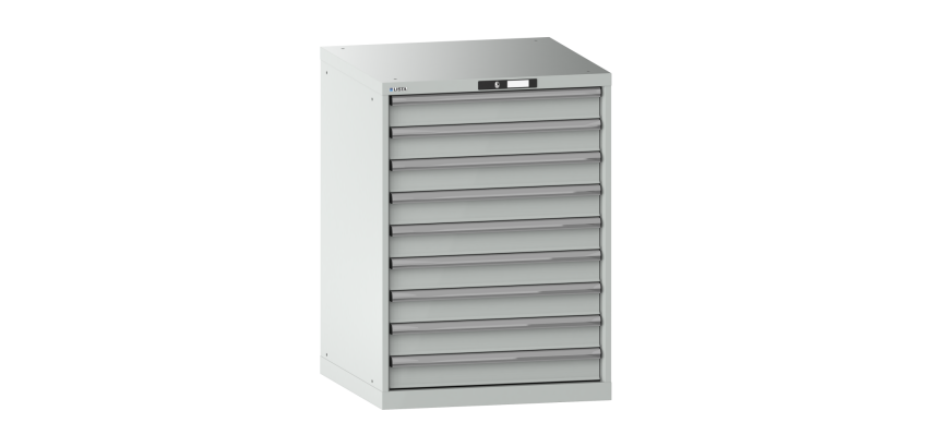 Armoire à tiroirs Lista 36 x 36E  H 100 x L 71,7 x P 72,5 cm 9 tiroirs Key Lock