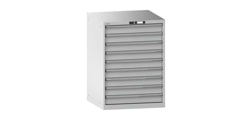 Armoire à tiroirs Lista 36 x 36E  H 100 x L 71,7 x P 72,5 cm 9 tiroirs Key Lock