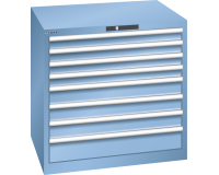 LISTA - Armoire à tiroirs (HxLxP) 85 x 87 x 72,5 cm KEY Lock R5012