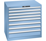 Armoire à tiroirs Lista 45 x 36E  H 85 x L 87 x P 72,5 cm 8 tiroirs Key Lock