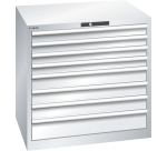 Armoire à tiroirs Lista 45 x 36E  H 85 x L 87 x P 72,5 cm 8 tiroirs Key Lock