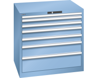 LISTA - Armoire à tiroirs (HxLxP) 85 x 87 x 72,5cm KEY Lock R5012