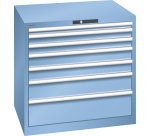 Armoire à tiroirs Lista 45 x 36E  H 85 x L 87 x P 72,5 cm 7 tiroirs Key Lock