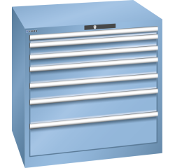 Armoire à tiroirs Lista 45 x 36E  H 85 x L 87 x P 72,5 cm 7 tiroirs Key Lock