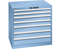 LISTA - Armoire à tiroirs (HxLxP) 85 x 87 x 72,5 cm KEY Lock R5012