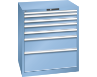 LISTA - Armoire à tiroirs (HxLxP) 100 x 87 x 72,5 cm KEY Lock R5012