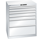 Armoire à tiroirs Lista 45 x 36E  H 100 x L 87 x P 72,5 cm 7 tiroirs Key Lock