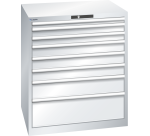 Armoire à tiroirs Lista 45 x 36E  H 100 x L 87 x P 72,5 cm 8 tiroirs Key Lock