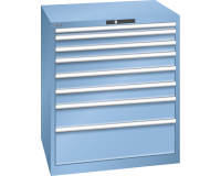LISTA - Armoire à tiroirs (HxLxP) 100 x 87 x 72,5 cm KEY Lock R5012