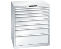 LISTA - Armoire à tiroirs (HxLxP) 100 x 87 x 72,5 cm KEY Lock R7035