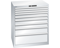 LISTA - Armoire à tiroirs (HxLxP) 100 x 87 x 72,5 cm KEY Lock R7035