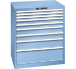 Armoire à tiroirs Lista 45 x 36E  H 100 x L 87 x P 72,5 cm 9 tiroirs Key Lock