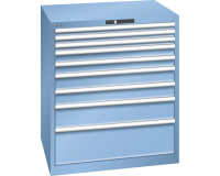 LISTA - Armoire à tiroirs (HxLxP) 100 x 87 x 72,5 cm KEY Lock R5012